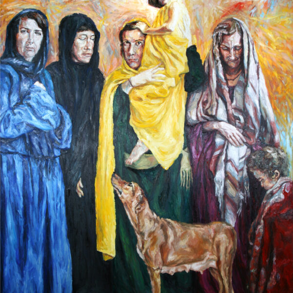 9  Christ Meets the Women of Jerusalem Eigth Station 600x600
