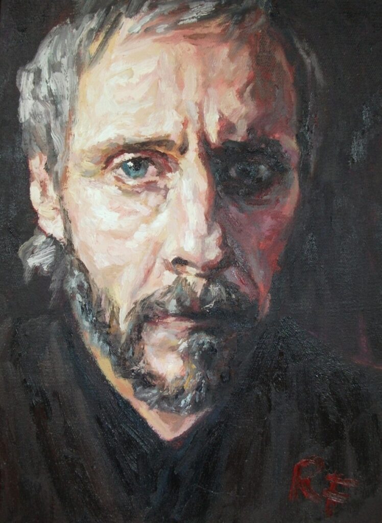 Rob Floyd Self Portrait With Artists Block 2014 748x1024